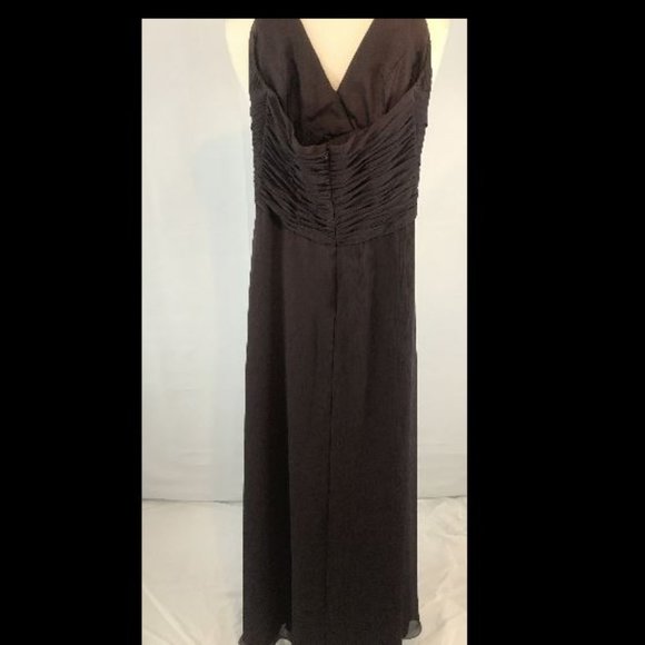 David's Bridal Chiffon Halter Formal Dress F12688 - Picture 5 of 8